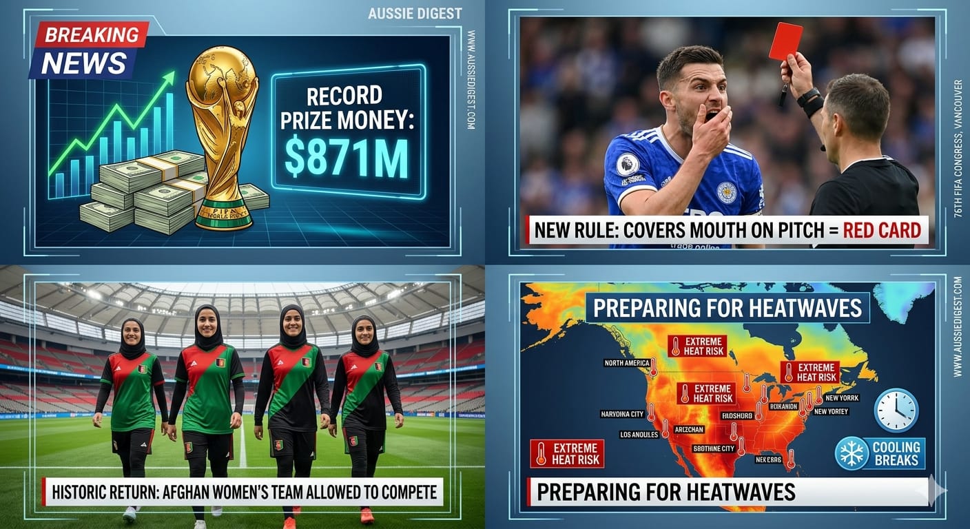 FIFA World Cup 2026: Prize Money Boost, Rule Changes, and Landmark Decisions from Vancouver